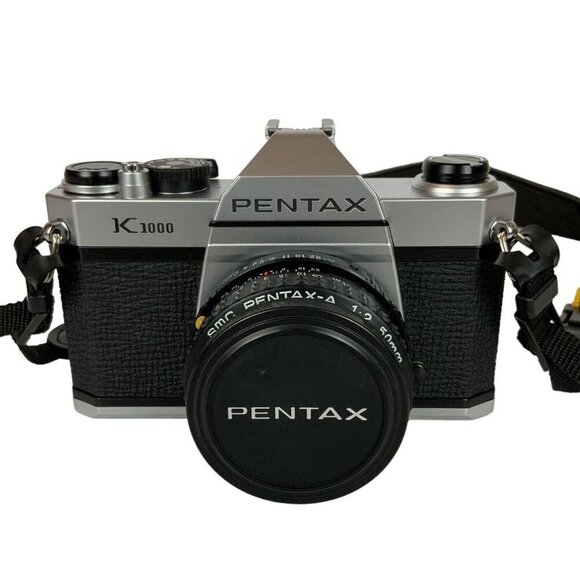Pentax Asahi K1000 35mm SLR Film Camera 50mm Lens Strap User Manual Vtg 1980s - Picture 2 of 9